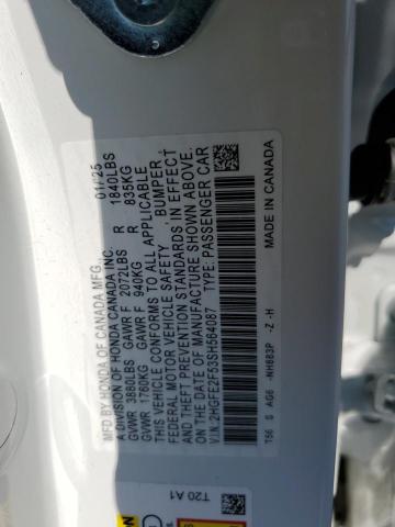 2025 HONDA CIVIC SPOR - 2HGFE2F53SH564087