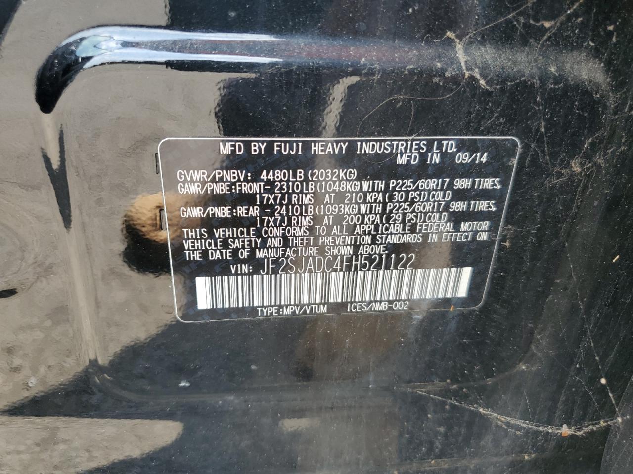 SUBARU FORESTER 2.5I PREMIUM