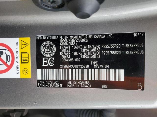 2017 LEXUS RX 350 BAS - 2T2BZMCA7HC125830