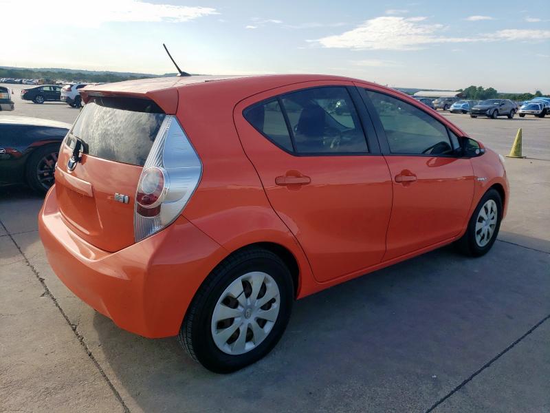 TOYOTA PRIUS C 2012 orange  Hybrid JTDKDTB36C1021505 photo #4