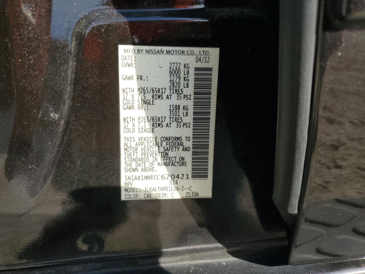Nissan Pathfinder 2012
