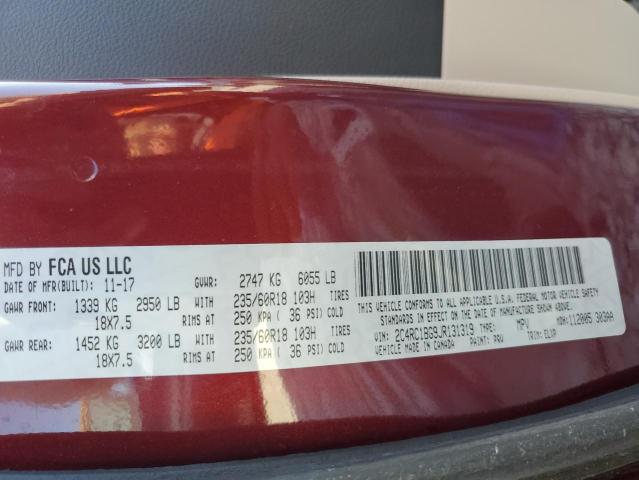 2018 CHRYSLER PACIFICA T 2C4RC1BG9JR131319