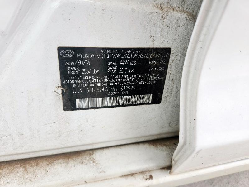 2017 HYUNDAI SONATA SE - 5NPE24AF9HH532999