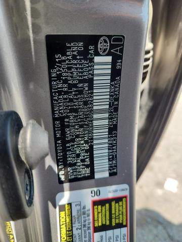 2016 TOYOTA COROLLA L - 2T1BURHE0GC582621
