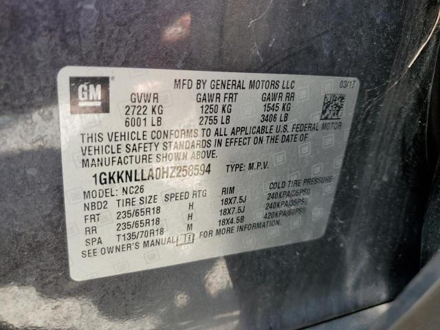 2017 GMC ACADIA SLE - 1GKKNLLA0HZ258594