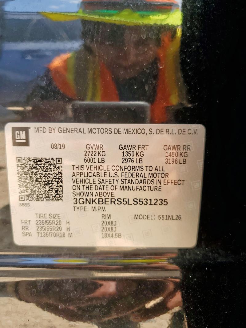 2020 CHEVROLET BLAZER RS 3GNKBERS5LS531235