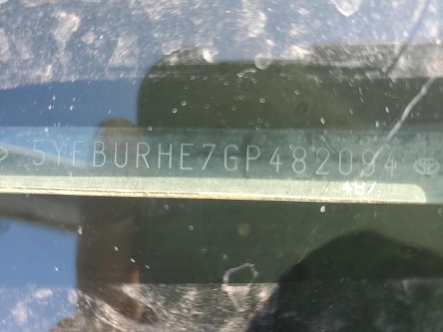 2016 TOYOTA COROLLA - 5YFBURHE7GP482094