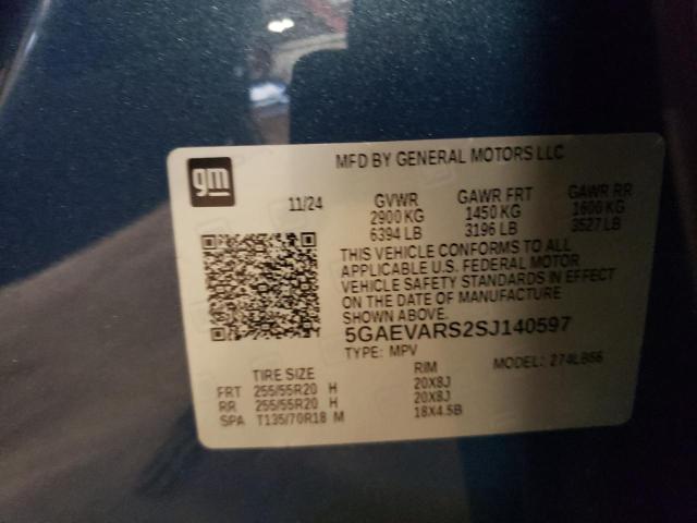2025 BUICK ENCLAVE PR 5GAEVARS2SJ140597