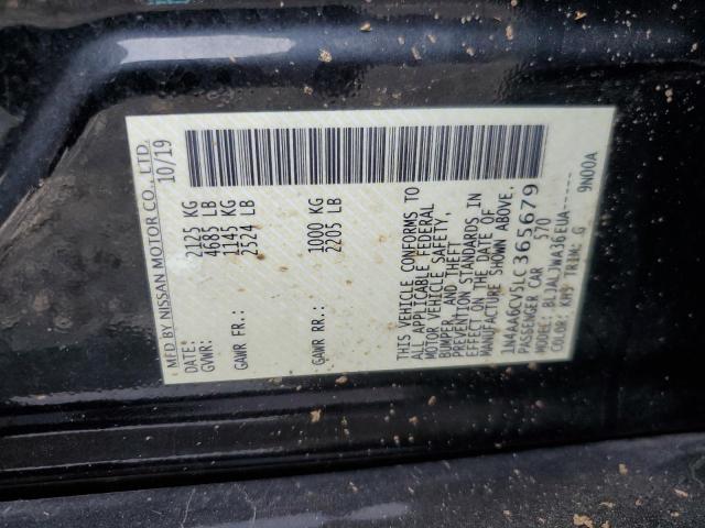 2020 NISSAN MAXIMA SV 1N4AA6CV5LC365679