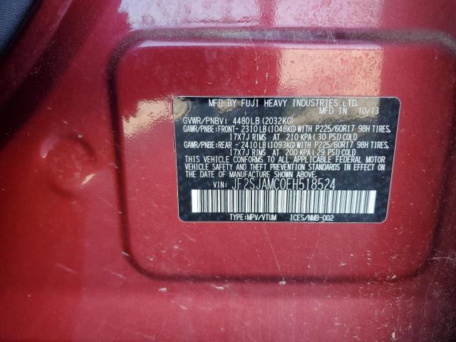 2014 SUBARU FORESTER 2 - JF2SJAMC0EH518524