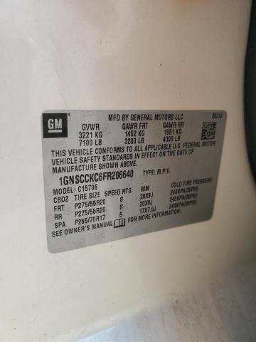 2015 CHEVROLET TAHOE C150 - 1GNSCCKC6FR206640