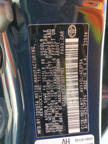 2015 TOYOTA AVALON HYB 4T1BD1EB3FU037165
