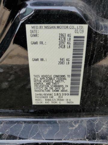 2019 NISSAN ALTIMA SL 1N4BL4EVXKC185399