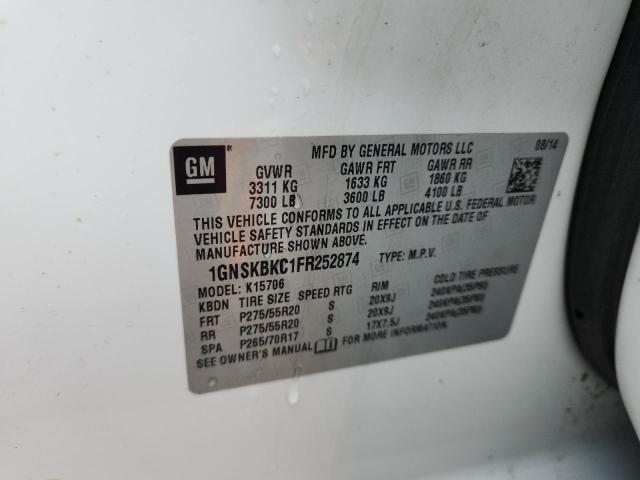 2015 CHEVROLET TAHOE K150 - 1GNSKBKC1FR252874