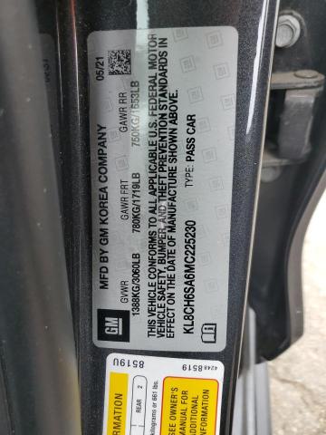 2021 CHEVROLET SPARK ACTI KL8CH6SA6MC225230