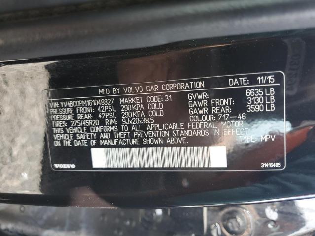 2016 VOLVO XC90 T8 - YV4BC0PM1G1048827