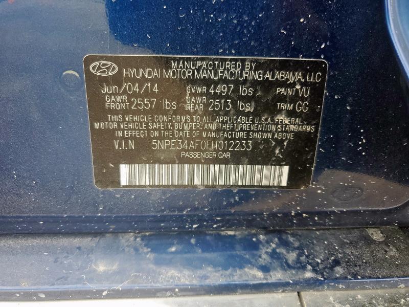2015 HYUNDAI SONATA SPO - 5NPE34AF0FH012233
