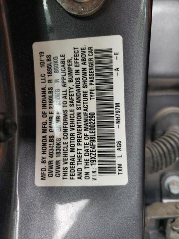 2020 HONDA INSIGHT TO 19XZE4F98LE002290