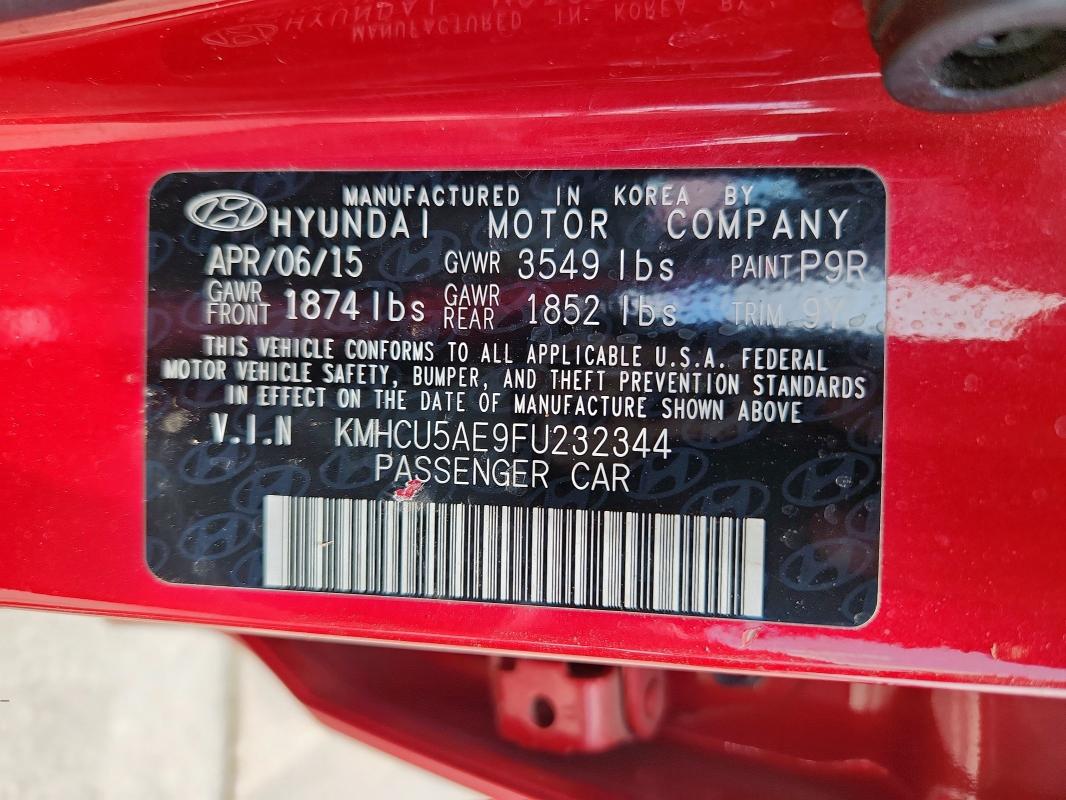 2015 HYUNDAI ACCENT GLS - KMHCU5AE9FU232344