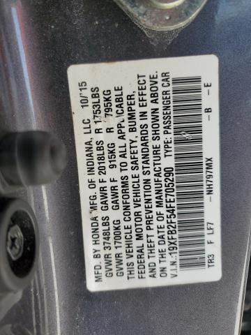 2015 HONDA CIVIC LX 19XFB2F54FE705290