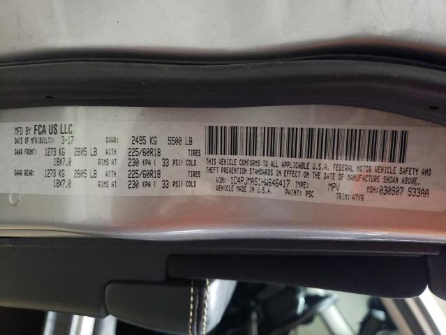 2017 JEEP CHEROKEE S 1C4PJMAS1HW646417