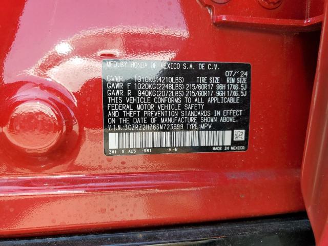 2025 HONDA HR-V EXL 3CZRZ2H76SM723999