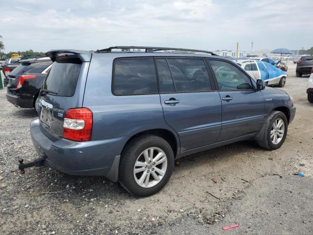 TOYOTA HIGHLANDER 2007 blue  Hybrid JTEGW21A670019626 photo #4