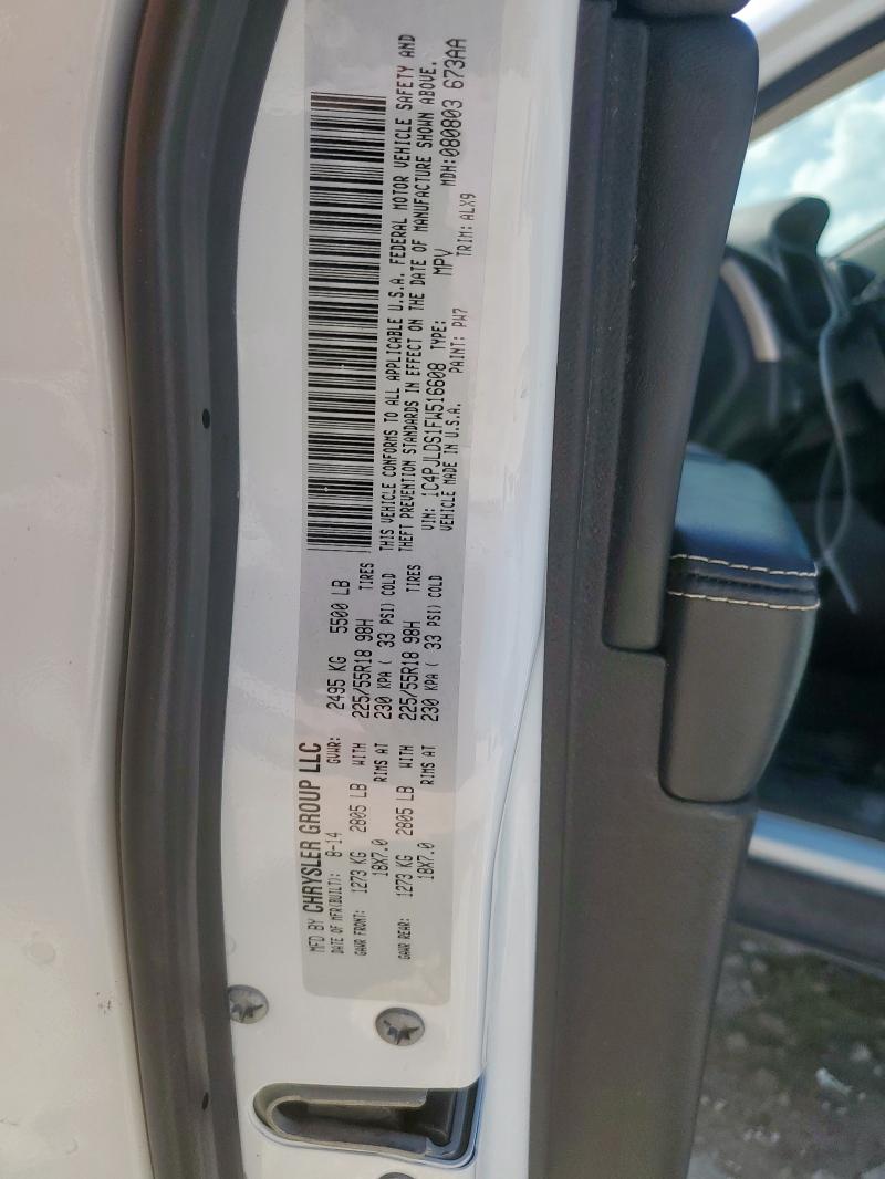 2015 JEEP CHEROKEE L 1C4PJLDS1FW516608