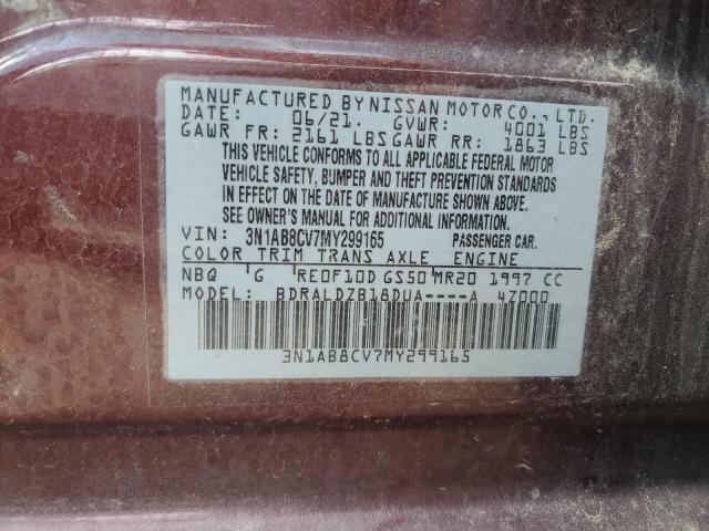 2021 NISSAN SENTRA SV 3N1AB8CV7MY299165