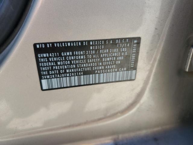 2015 VOLKSWAGEN JETTA BASE - 3VW2K7AJ8FM262144