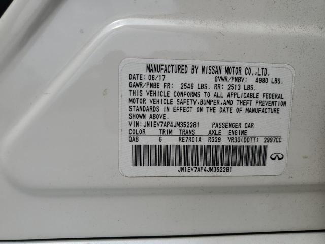 2018 INFINITI Q50 LUXE JN1EV7AP4JM352281