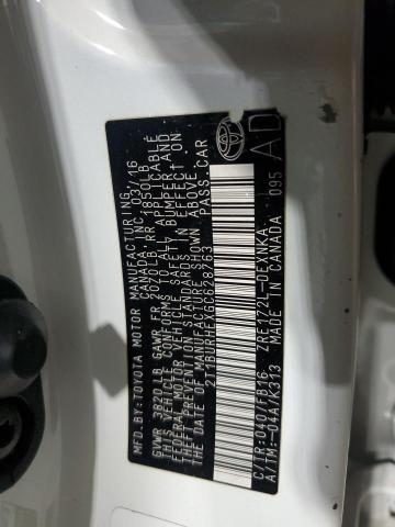 2016 TOYOTA COROLLA L - 2T1BURHEXGC628763