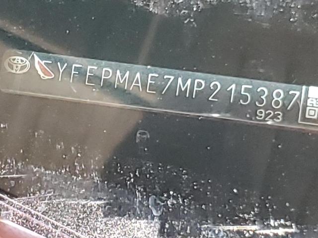 2021 TOYOTA COROLLA LE - 5YFEPMAE7MP215387