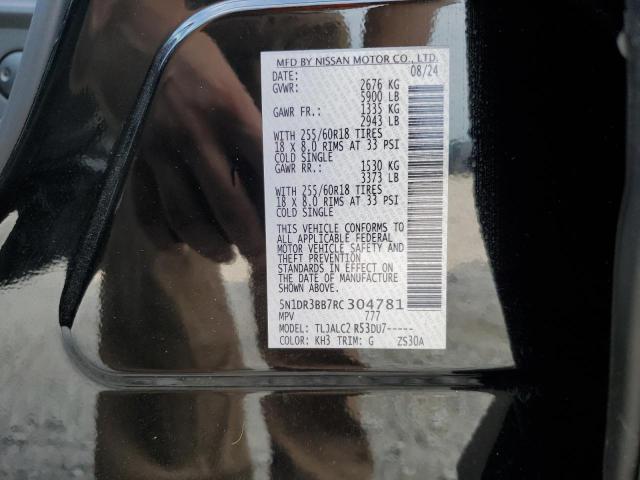 2024 NISSAN PATHFINDER SV 5N1DR3BB7RC304781