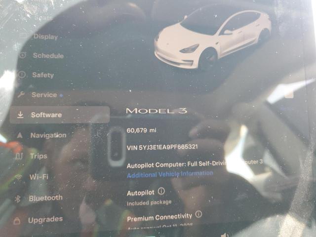 2023 TESLA MODEL 3 5YJ3E1EA9PF665321
