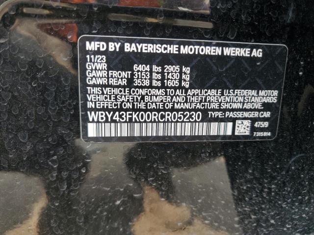 2024 BMW I5 M60 WBY43FK00RCR05230