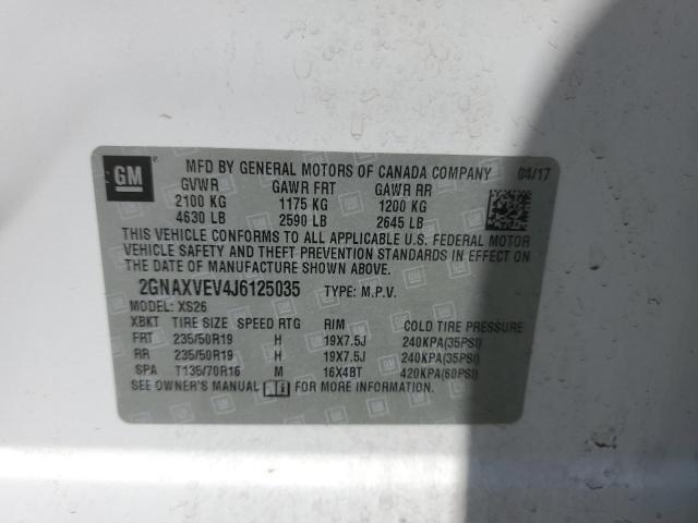 2018 CHEVROLET EQUINOX PR - 2GNAXVEV4J6125035