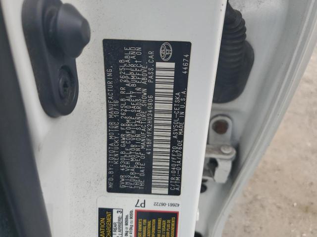 2017 TOYOTA CAMRY LE - 4T1BF1FK2HU340806
