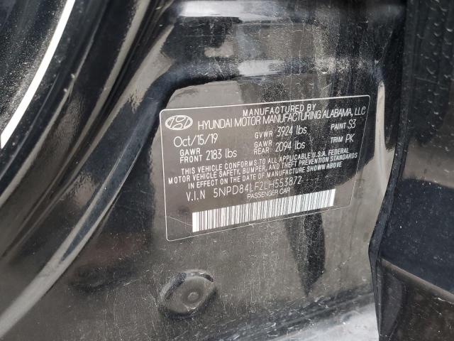 2020 HYUNDAI ELANTRA SEL 5NPD84LF2LH553872
