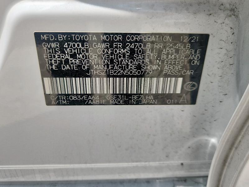 2022 LEXUS IS 350 F S - JTHSZ1B22N5050779