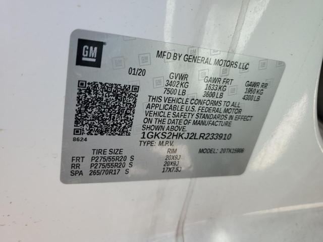 2020 GMC YUKON XL D 1GKS2HKJ2LR233910