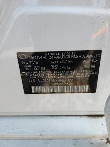 2017 HYUNDAI SONATA SE - 5NPE24AFXHH521199