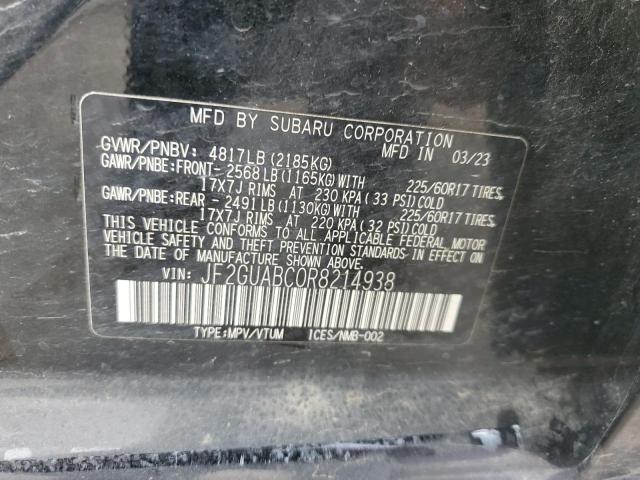 2024 SUBARU CROSSTREK JF2GUABC0R8214938
