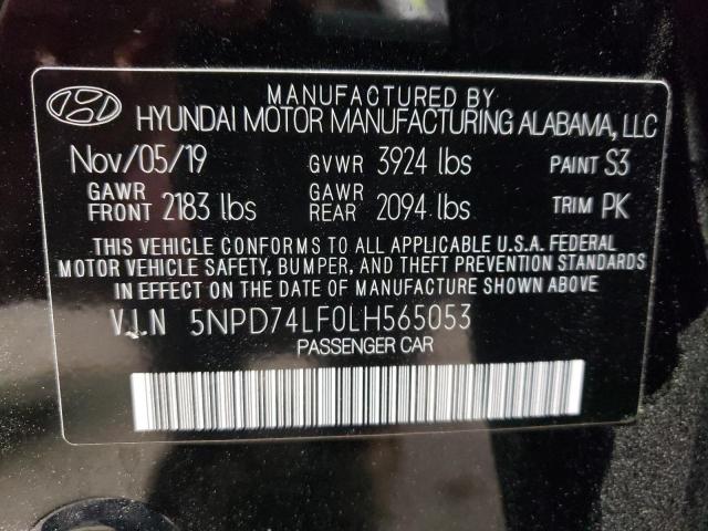 2020 HYUNDAI ELANTRA SE - 5NPD74LF0LH565053