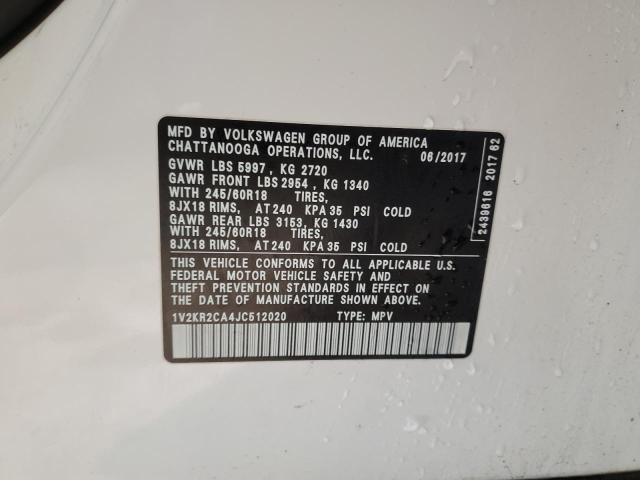 2018 VOLKSWAGEN ATLAS SE - 1V2KR2CA4JC512020
