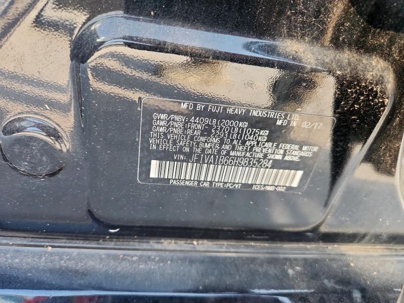2017 SUBARU WRX JF1VA1B66H9835284