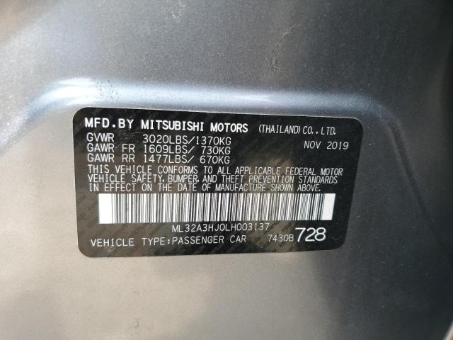2020 MITSUBISHI MIRAGE ES - ML32A3HJ0LH003137