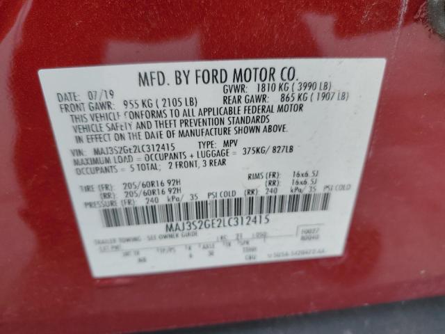 2020 FORD ECOSPORT S - MAJ3S2GE2LC312415