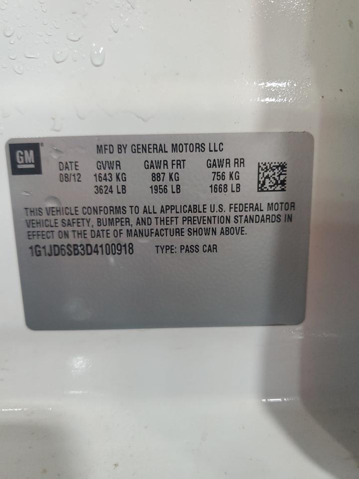 Chevrolet Sonic lt 2013