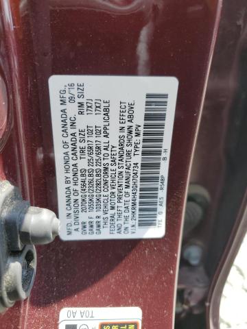 2016 HONDA CR-V SE 2HKRM4H43GH704734